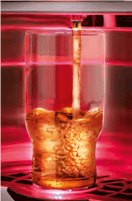 LED red for hot drinks